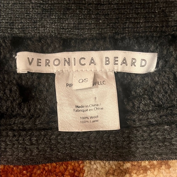 Veronica Beard Upstate 100% Wool Dickey with cuffs charcoal gray - Picture 2 of 5